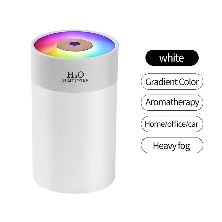 Luminous Humidifier Household Desktop Small Water Supplement Spray Air Humidification Usb Car Portable Night Light 260ml